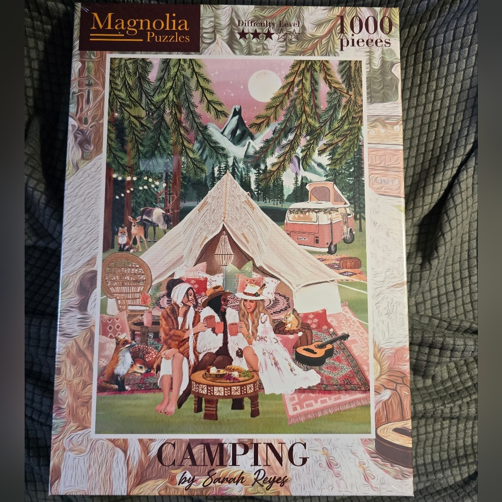 Magnolia Puzzles Camping 1000 Piece Puzzle